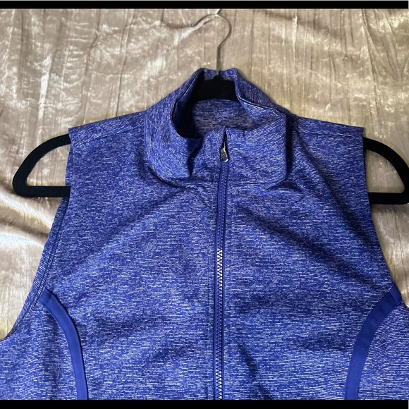 Under Armour Vest Zip Up Jacket, Blue, Size Large - Picture 3 of 6